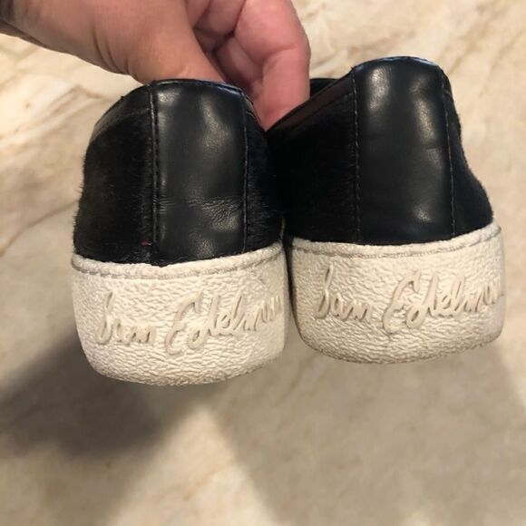 Sam Edelman Becker Black Calf Hair Slip-ons - Picture 6 of 8